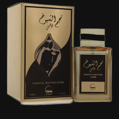 Najum Al Shuyukh Zahbi By Khususi Cologne for Men - Renee Lane Company