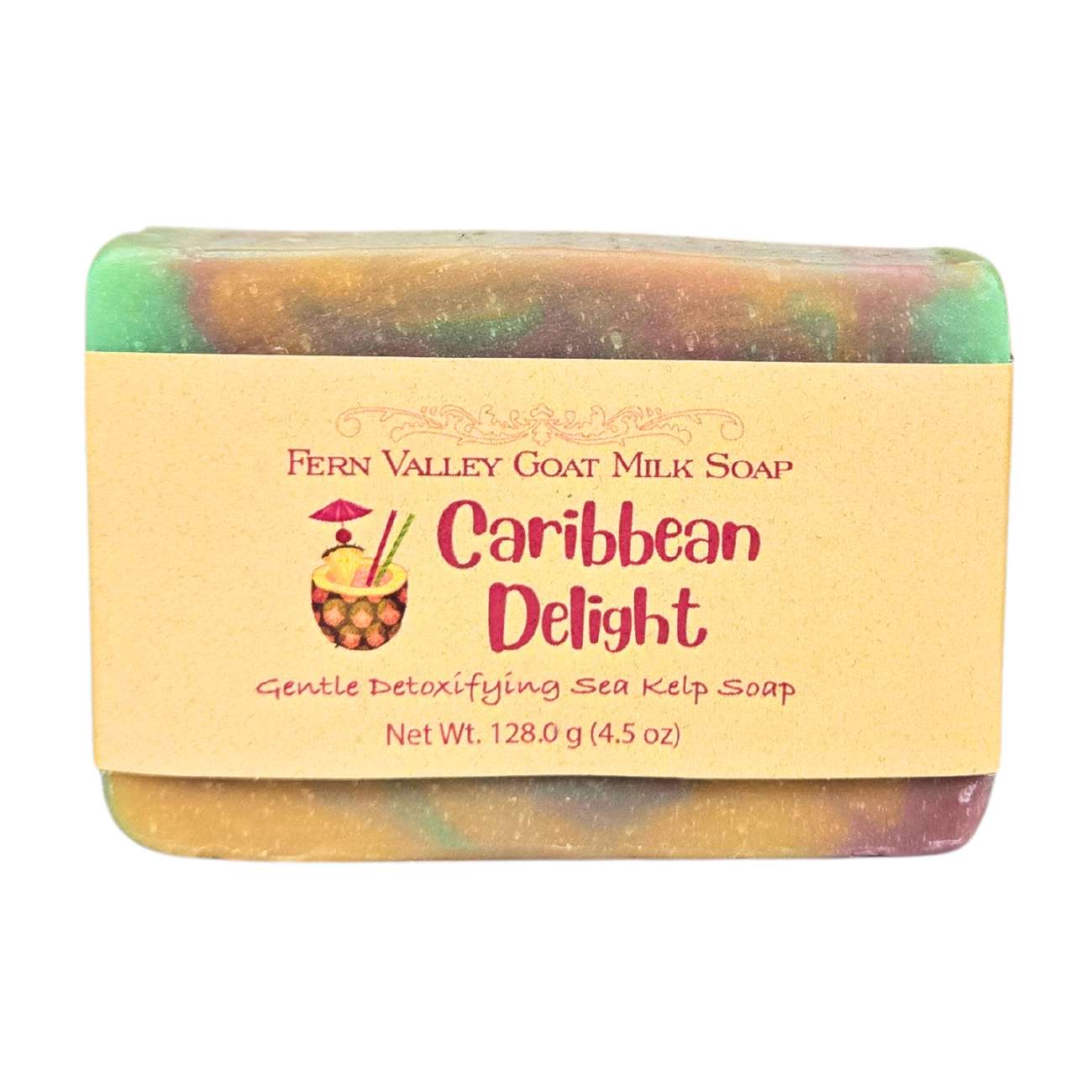 Natural Goat Milk Soap | Caribbean Delight Detoxifying Sea Kelp Scrub - Renee Lane Company