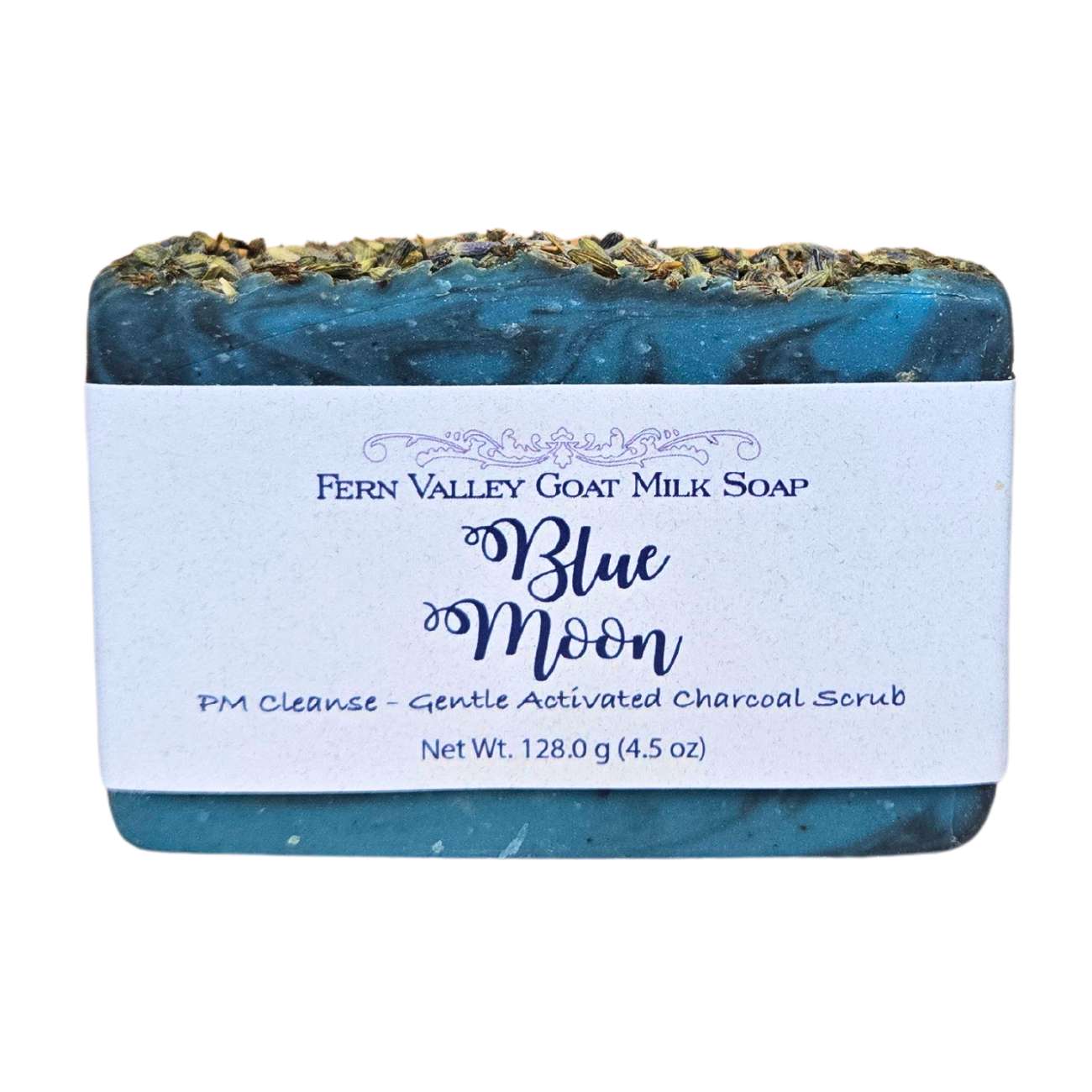Natural Goat Milk Soap | Charcoal Exfoliating Scrub | Blue Moon PM Cleanse - Renee Lane Company