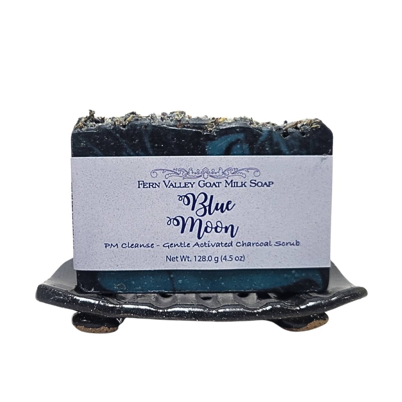 Natural Goat Milk Soap | Charcoal Exfoliating Scrub | Blue Moon PM Cleanse - Renee Lane Company