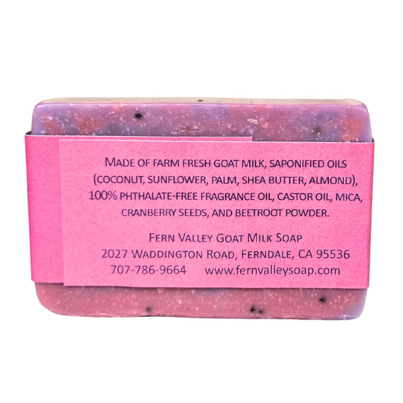 Natural Goat Milk Soap | Exfoliating Cranberry-Seed Scrub | Divine - Musky Floral Scent - Renee Lane Company