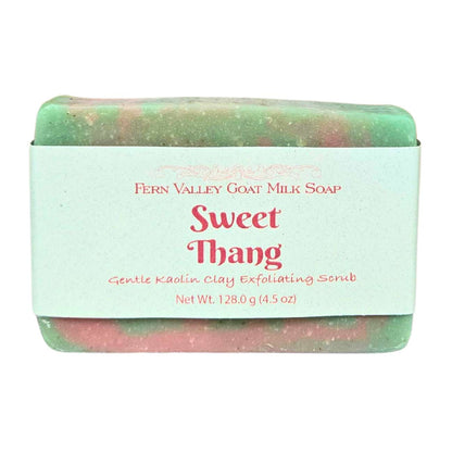 Natural Goat Milk Soap | Exfoliating Kaolin Clay Scrub |  Sweet Thang - Renee Lane Company