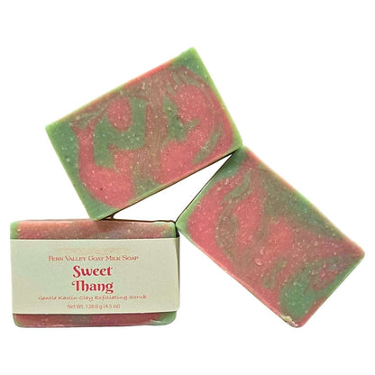 Natural Goat Milk Soap | Exfoliating Kaolin Clay Scrub |  Sweet Thang - Renee Lane Company