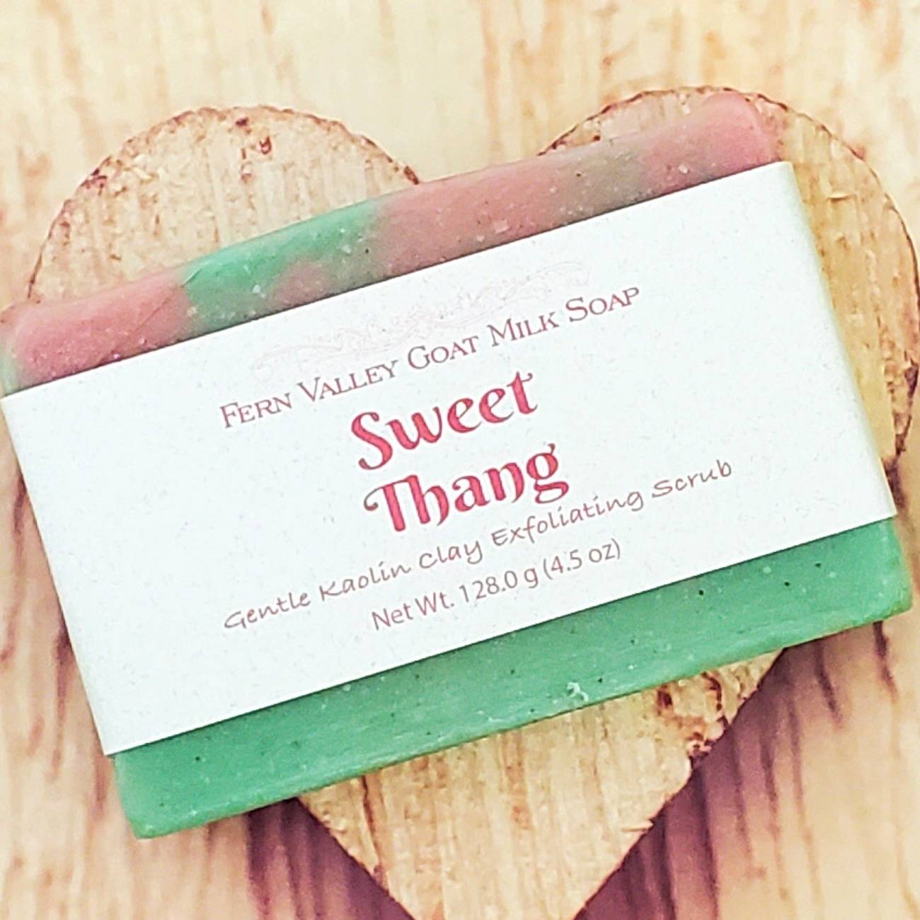 Natural Goat Milk Soap | Exfoliating Kaolin Clay Scrub |  Sweet Thang - Renee Lane Company