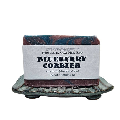 Natural Goat Milk Soap | Exfoliating Scrub | Blueberry Cobbler - Renee Lane Company
