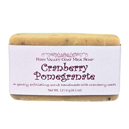 Natural Goat Milk Soap | Exfoliating Scrub | Cranberry Pomegranate - Renee Lane Company