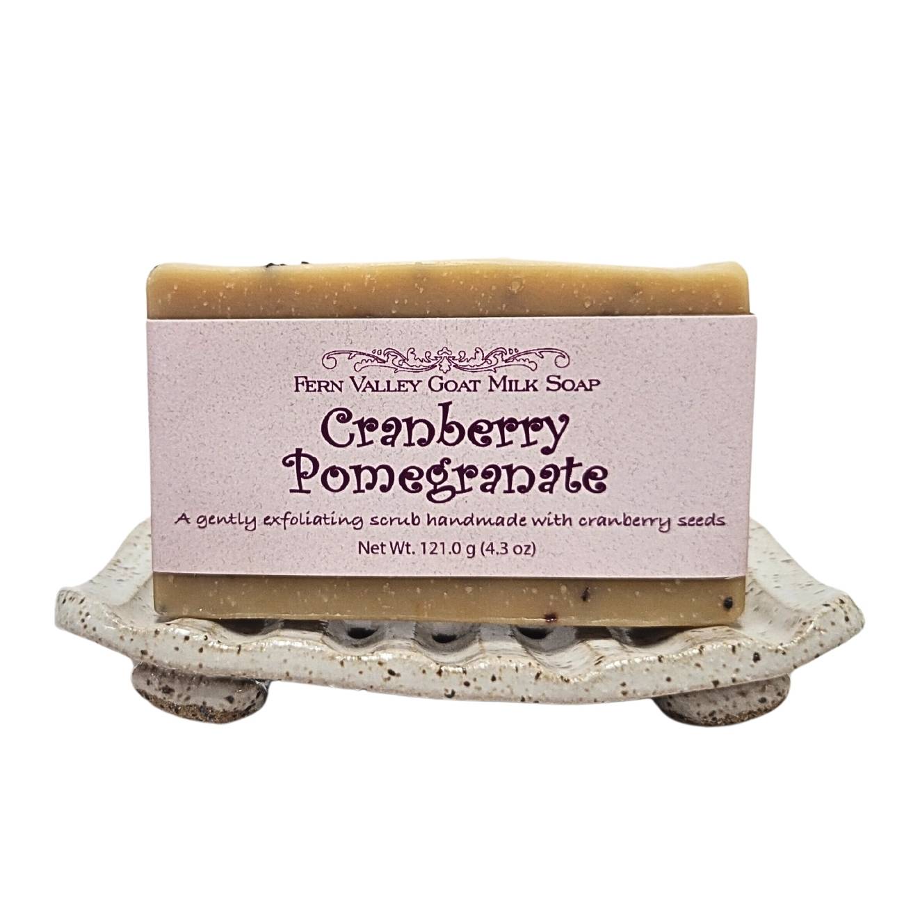 Natural Goat Milk Soap | Exfoliating Scrub | Cranberry Pomegranate - Renee Lane Company