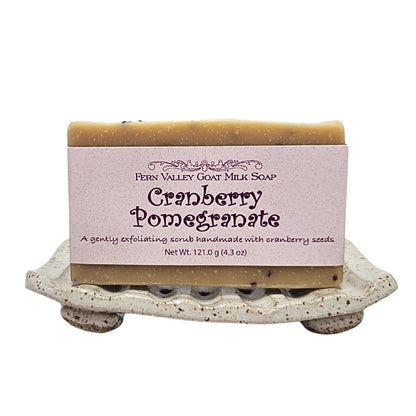 Natural Goat Milk Soap | Exfoliating Scrub | Cranberry Pomegranate - Renee Lane Company