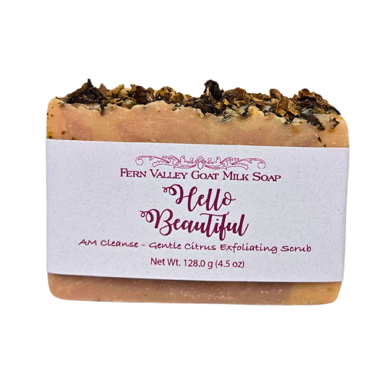 Natural Goat Milk Soap | Exfoliating Scrub | Hello Beautiful AM Cleanse - Renee Lane Company
