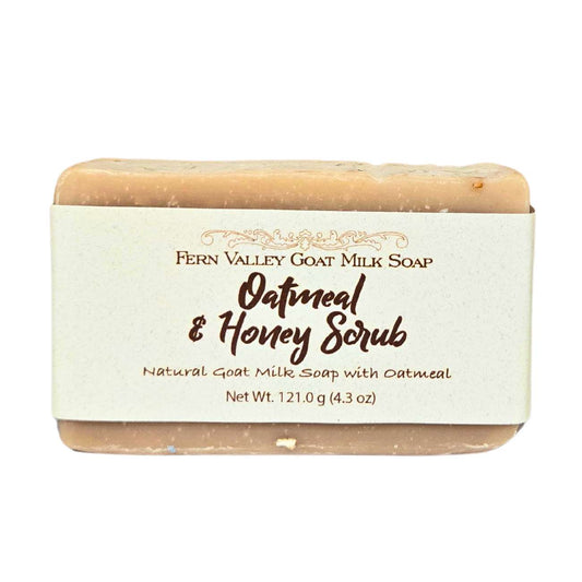 Natural Goat Milk Soap | Exfoliating Scrub | Oatmeal & Honey - Renee Lane Company
