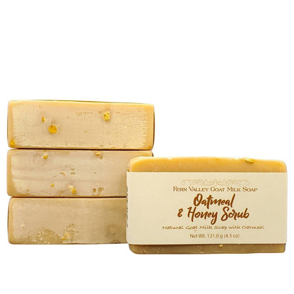Natural Goat Milk Soap | Exfoliating Scrub | Oatmeal & Honey - Renee Lane Company