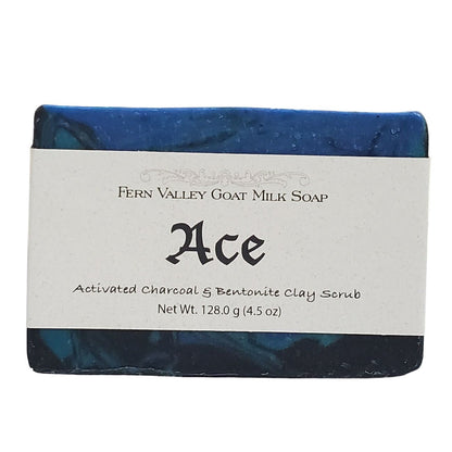 Natural Goat Milk Soap | Exfoliating Soap | Ace - Soap for Men - Renee Lane Company