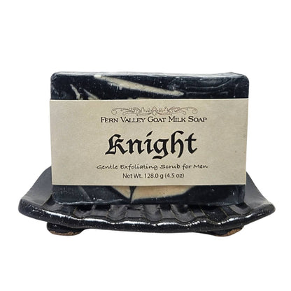 Natural Goat Milk Soap | Exfoliating Soap | Knight - Soap for Men - Renee Lane Company