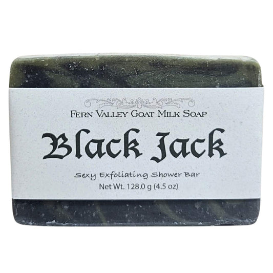 Natural Goat Milk Soap | Sexy Exfoliating  Scrub For Men | Black Jack - Renee Lane Company