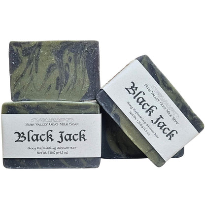 Natural Goat Milk Soap | Sexy Exfoliating  Scrub For Men | Black Jack - Renee Lane Company