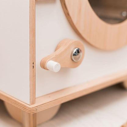 Natural Wooden Toy Washing Machine - Renee Lane Company