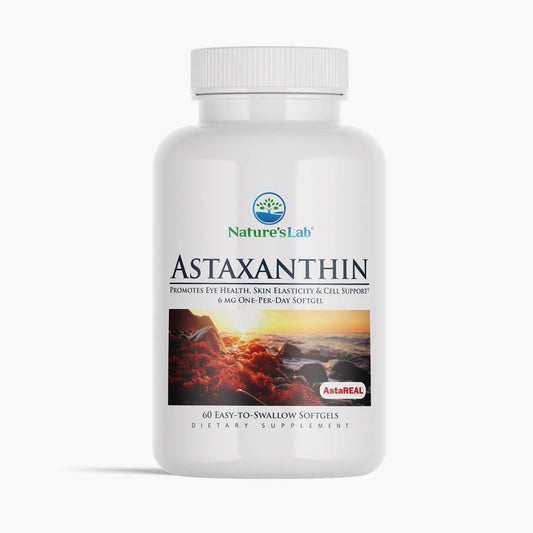 Nature's Lab AstaREAL Astaxanthin 6 mg - 60 Softgels - Renee Lane Company