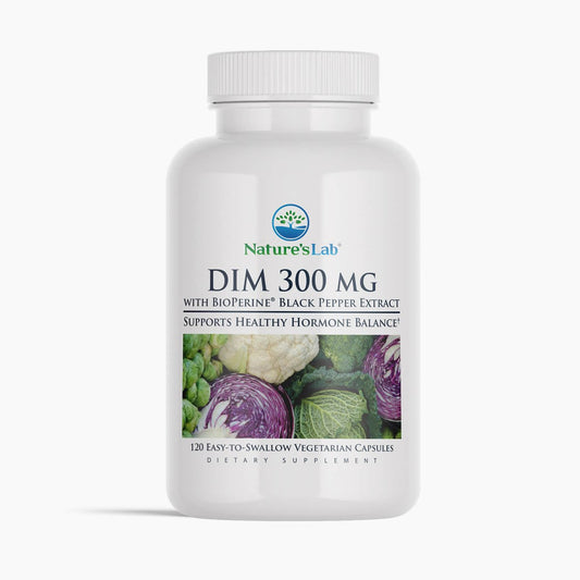 Nature's Lab DIM 300 mg - 120 Capsules - Renee Lane Company
