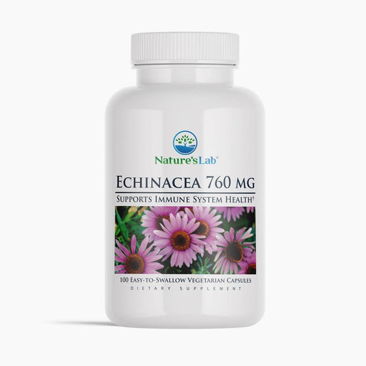 Nature's Lab Echinacea 760 mg - 100 Capsules - Renee Lane Company