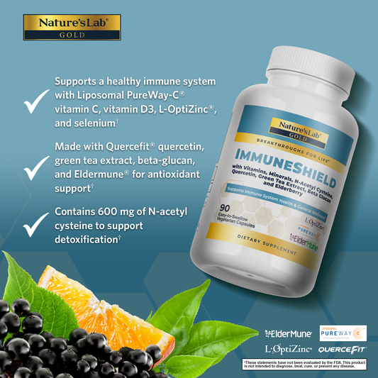 Nature's Lab Gold ImmuneShield - 90 Capsules - Renee Lane Company