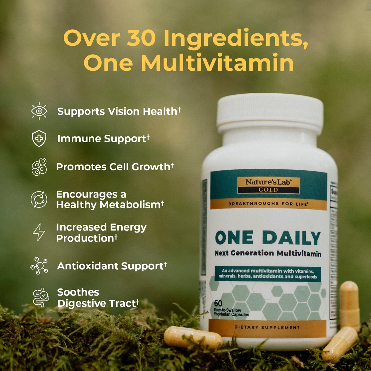 Nature's Lab Gold One Daily Multivitamin - Renee Lane Company