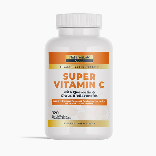 Nature's Lab Gold Super Vitamin C 1000 mg - 120 Capsules - Renee Lane Company