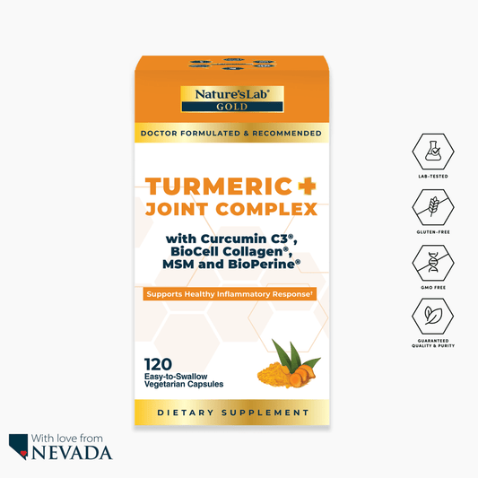 Nature’s Lab Gold Turmeric + Joint Complex - 120 Capsules - Renee Lane Company