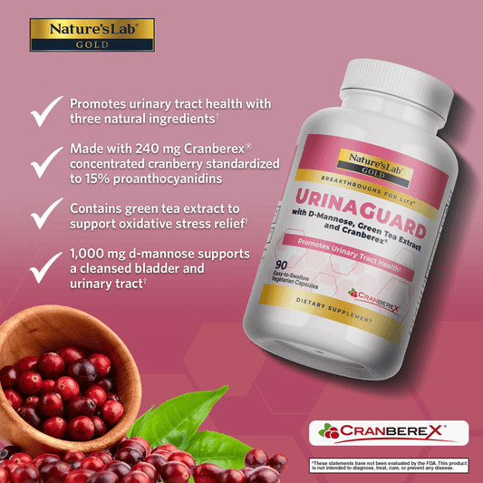 Nature's Lab Gold UrinaGuard - 90 Capsules - Renee Lane Company