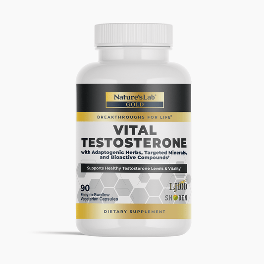 Nature's Lab Gold Vital Testosterone - 90 Capsules - Renee Lane Company