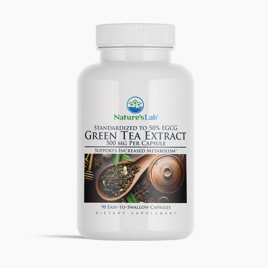 Nature's Lab Green Tea Extract 500 mg - 90 Capsules - Renee Lane Company