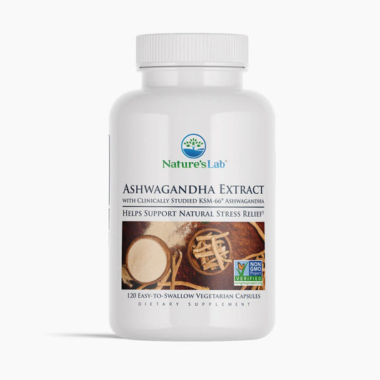 Nature's Lab KSM-66® Ashwagandha Extract - 120 Capsules - Renee Lane Company