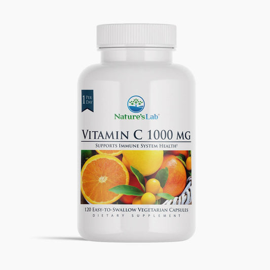 Nature's Lab Vitamin C 1,000mg - 120 Capsules - Renee Lane Company