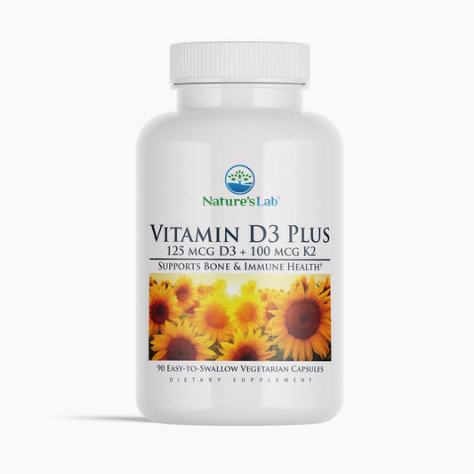 Nature's Lab Vitamin D3 Plus - 90 Capsules - Renee Lane Company