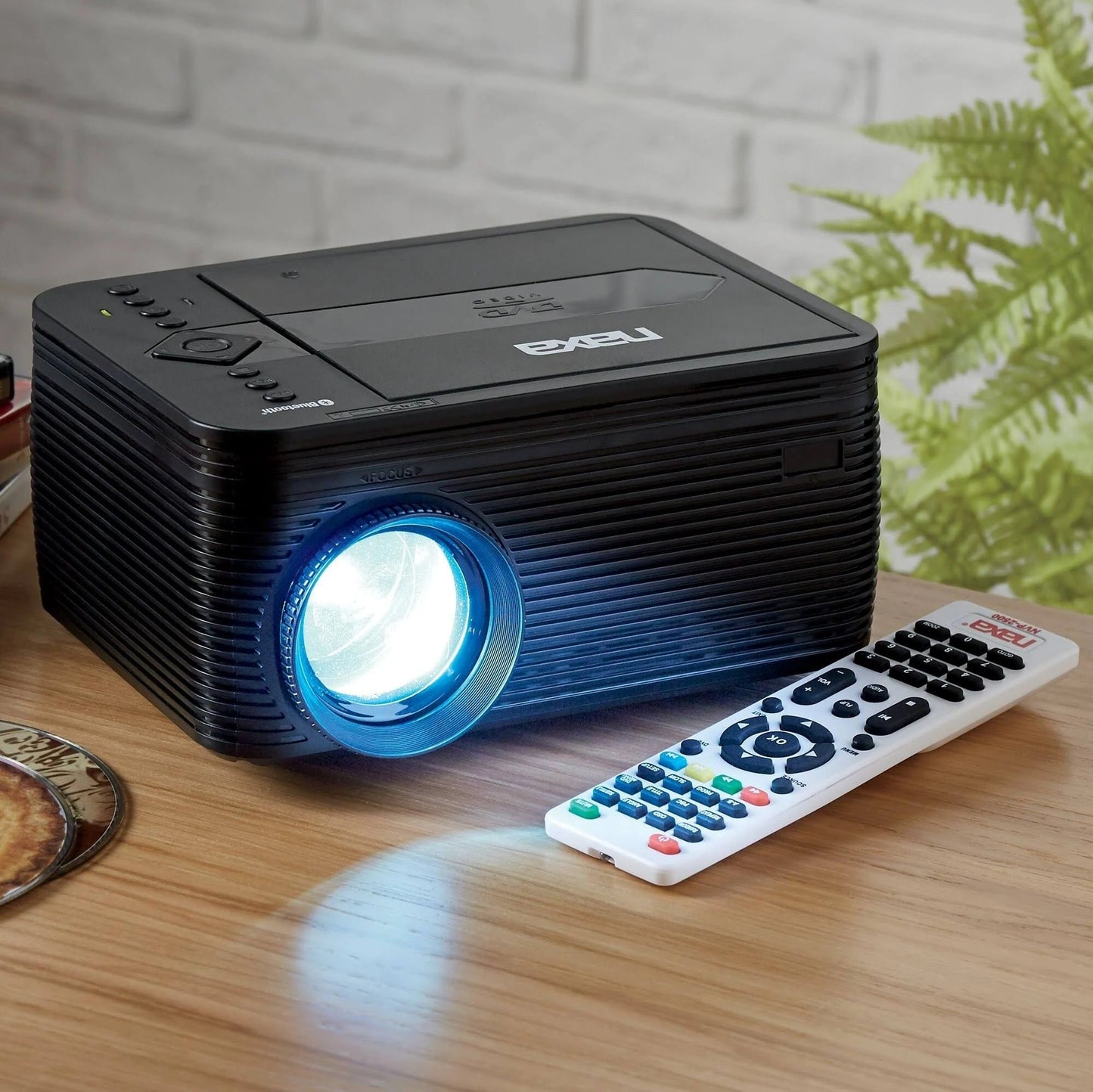 Naxa 150" Home Theater 720P LCD Projector with Built-In DVD Player - Renee Lane Company