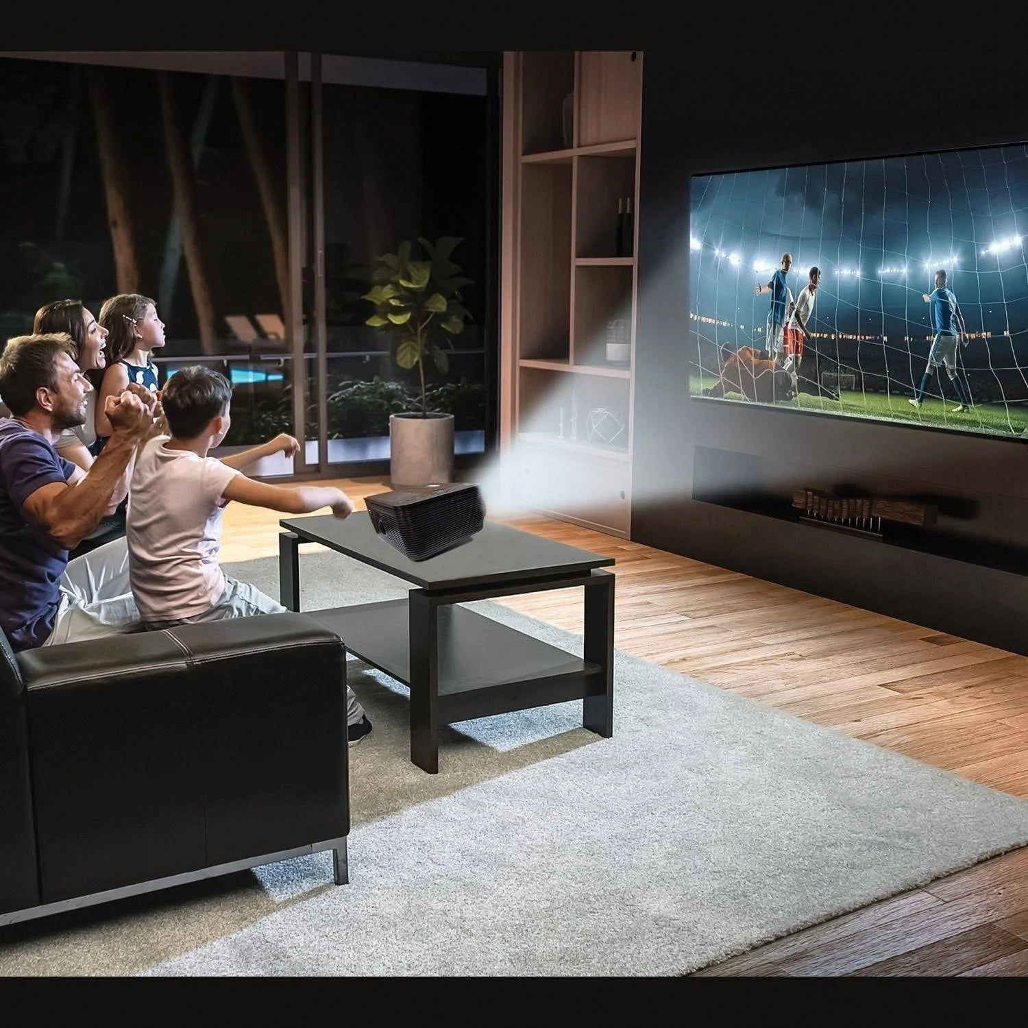 Naxa 150" Home Theater 720P LCD Projector with Built-In DVD Player - Renee Lane Company