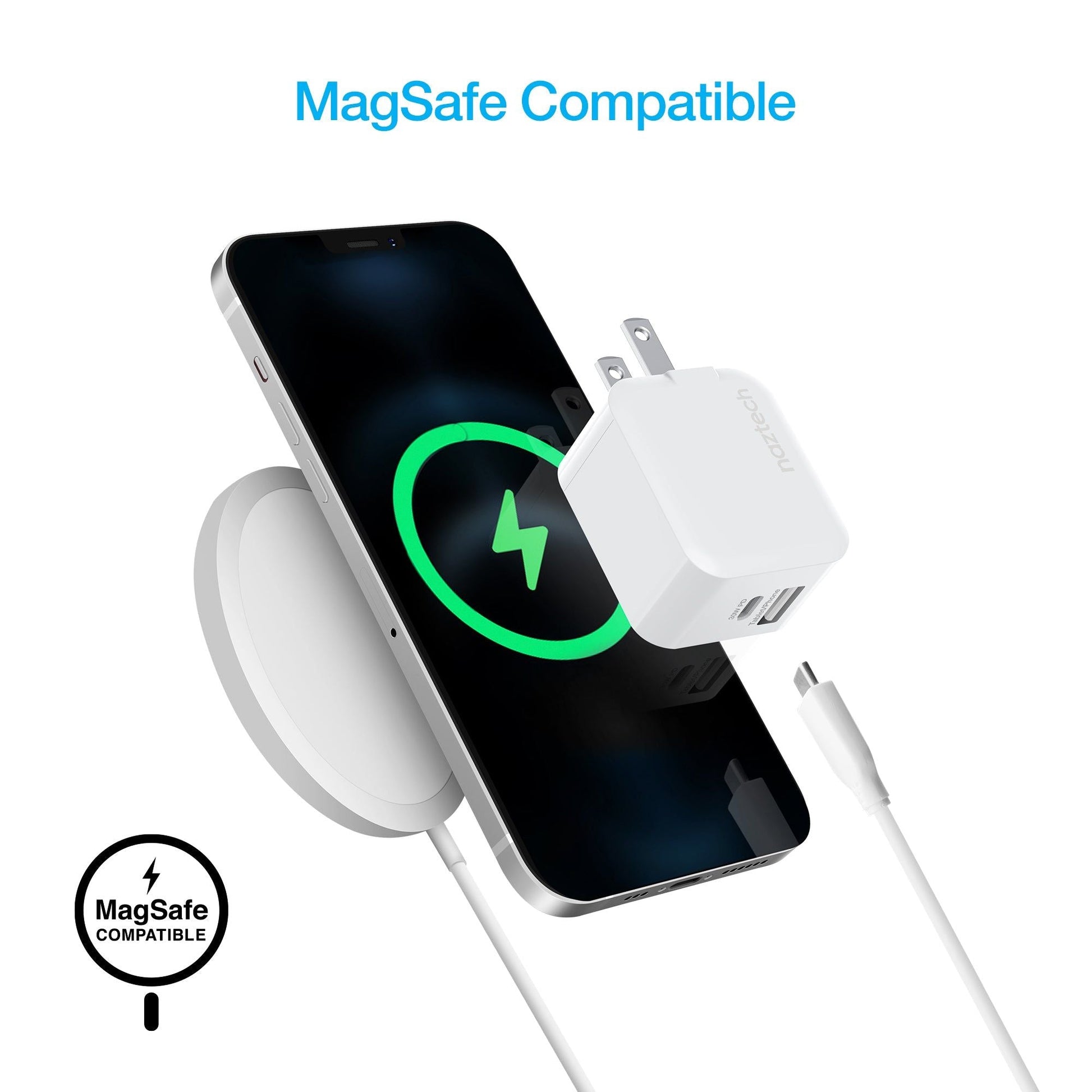 Naztech 30W USB-C PD Dual Output Fast Wall Charger - Renee Lane Company