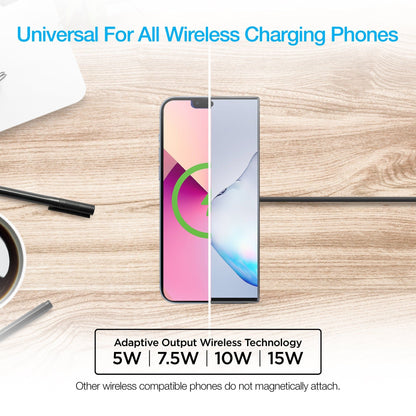 Naztech Alloy Magnetic 15W Wireless Fast Charger - Renee Lane Company