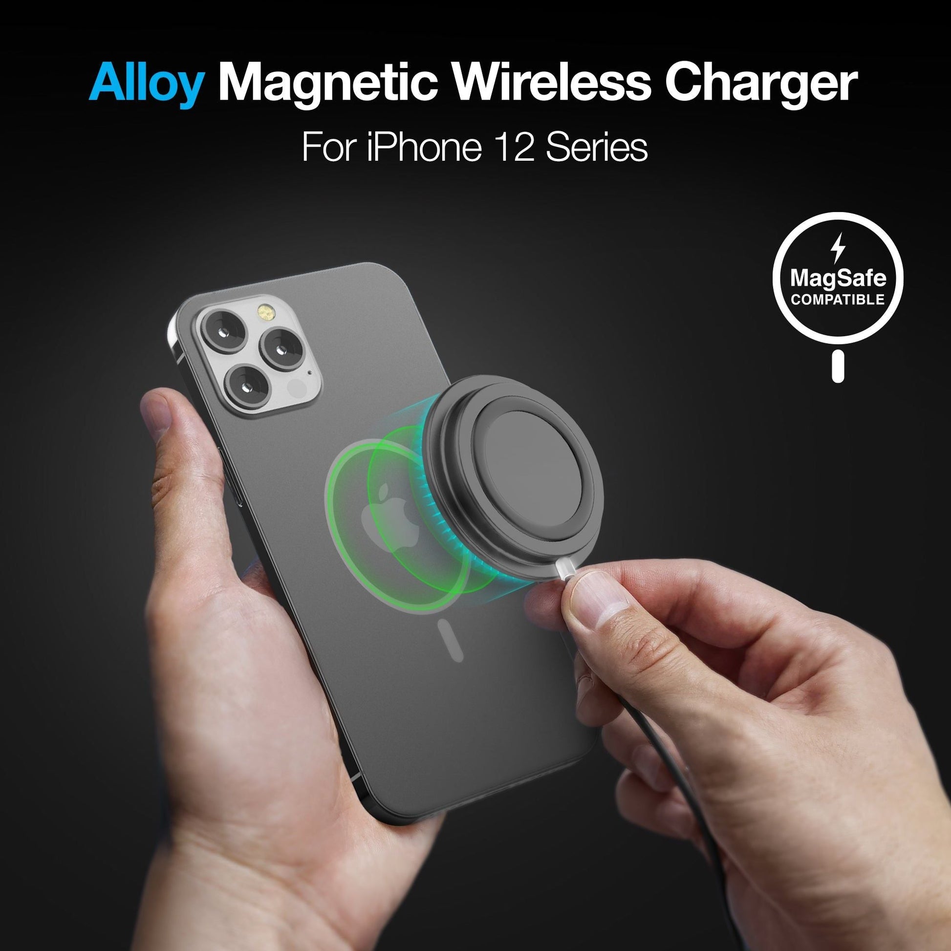 Naztech Alloy Magnetic 15W Wireless Fast Charger - Renee Lane Company