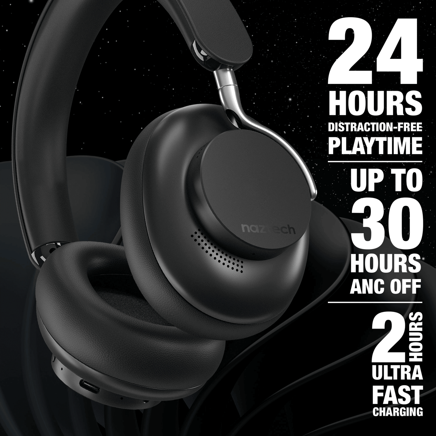 Naztech Aura 360 ANC Wireless Headphones - Renee Lane Company