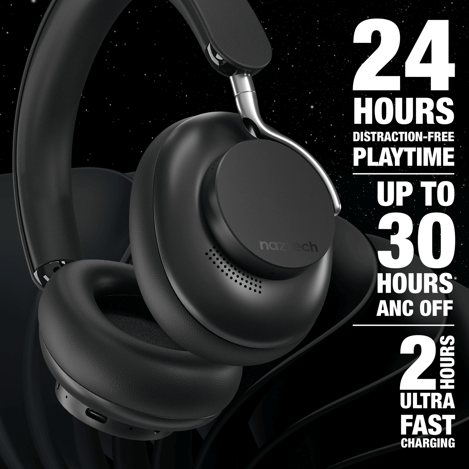 Naztech Aura 360 ANC Wireless Headphones - Renee Lane Company