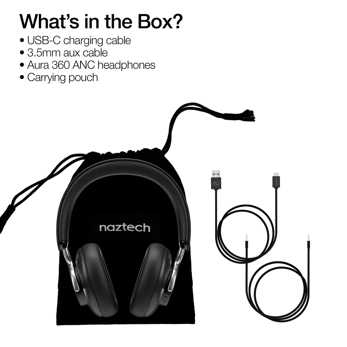 Naztech Aura 360 ANC Wireless Headphones - Renee Lane Company