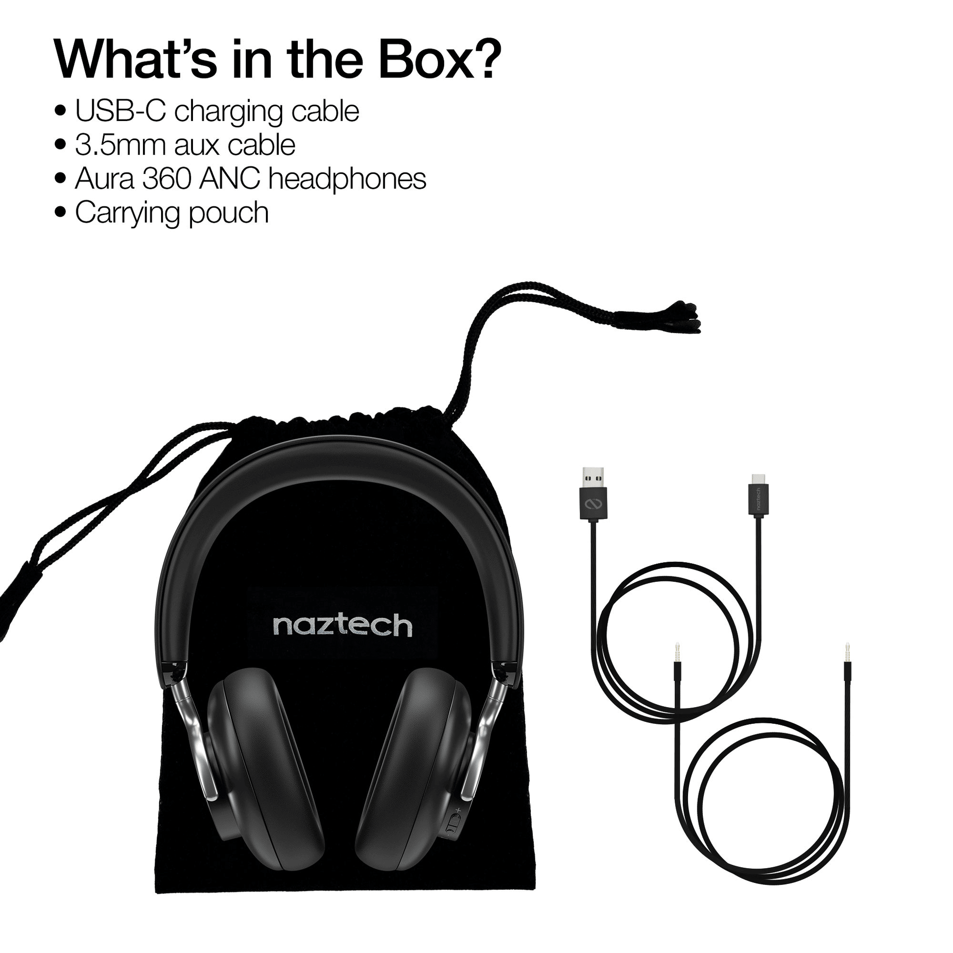 Naztech Aura 360 ANC Wireless Headphones - Renee Lane Company