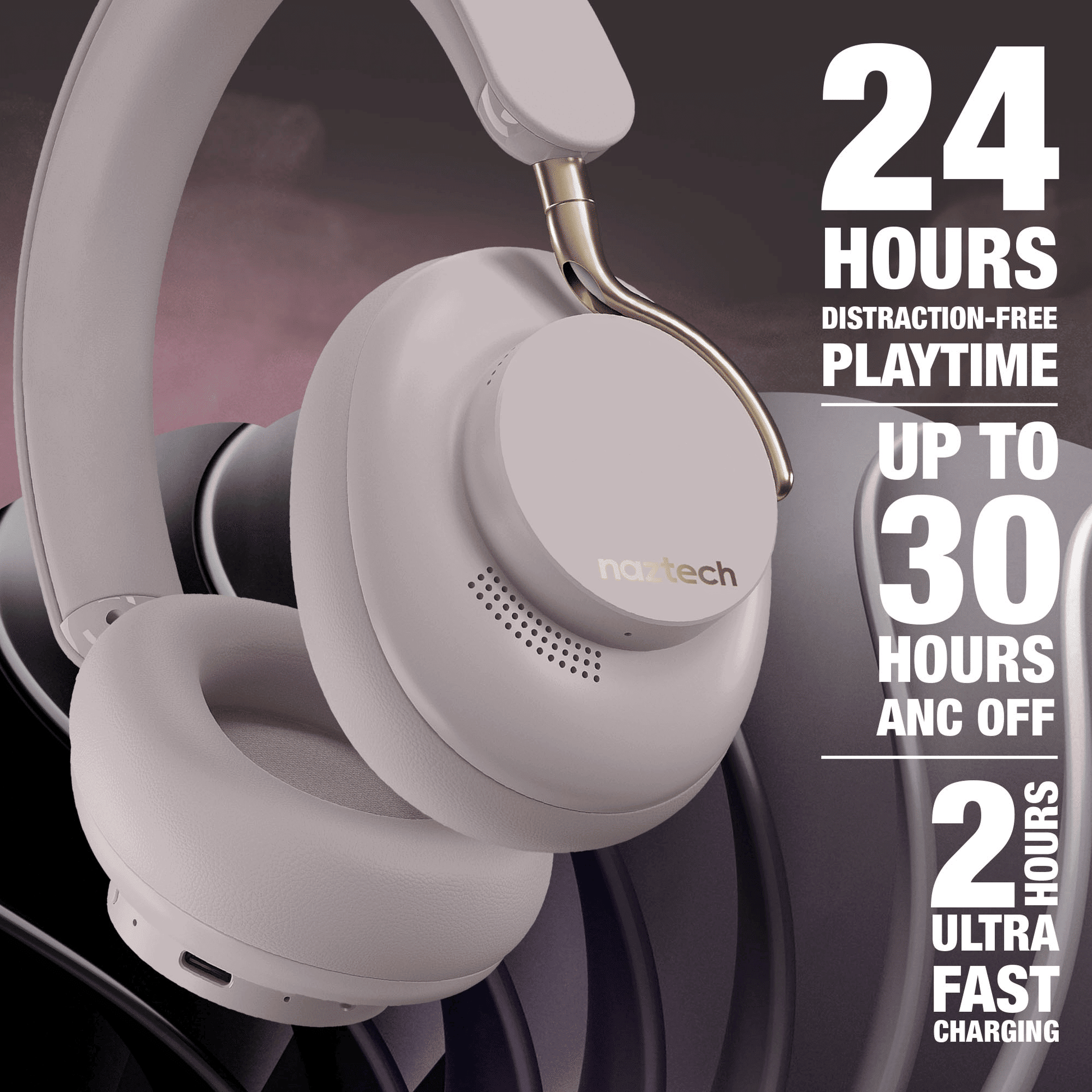 Naztech Aura 360 ANC Wireless Headphones - Renee Lane Company