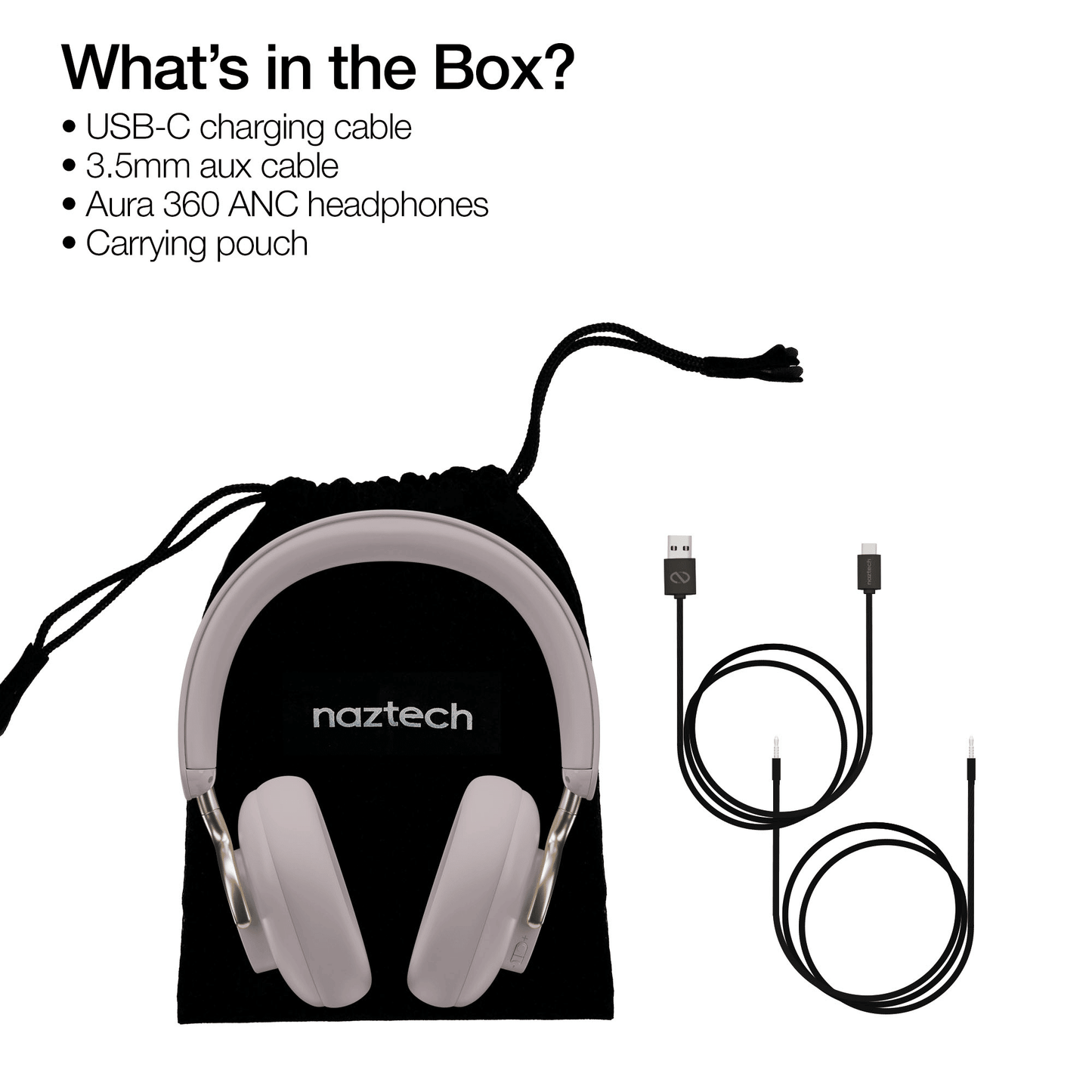 Naztech Aura 360 ANC Wireless Headphones - Renee Lane Company