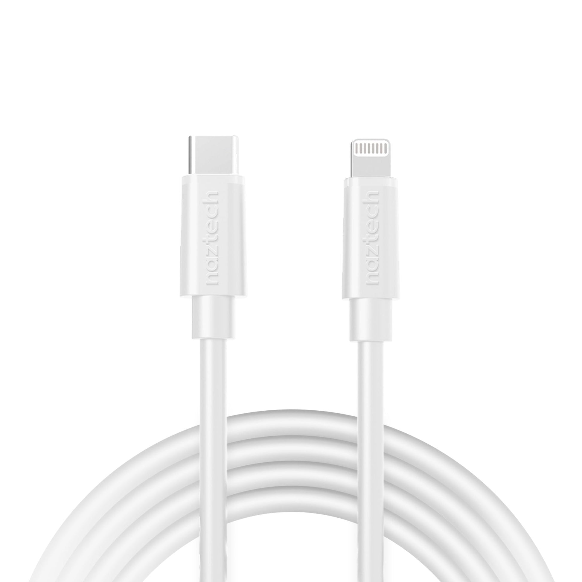 Naztech Fast Charge USB-C to MFi Lightning Cable 12ft - Renee Lane Company