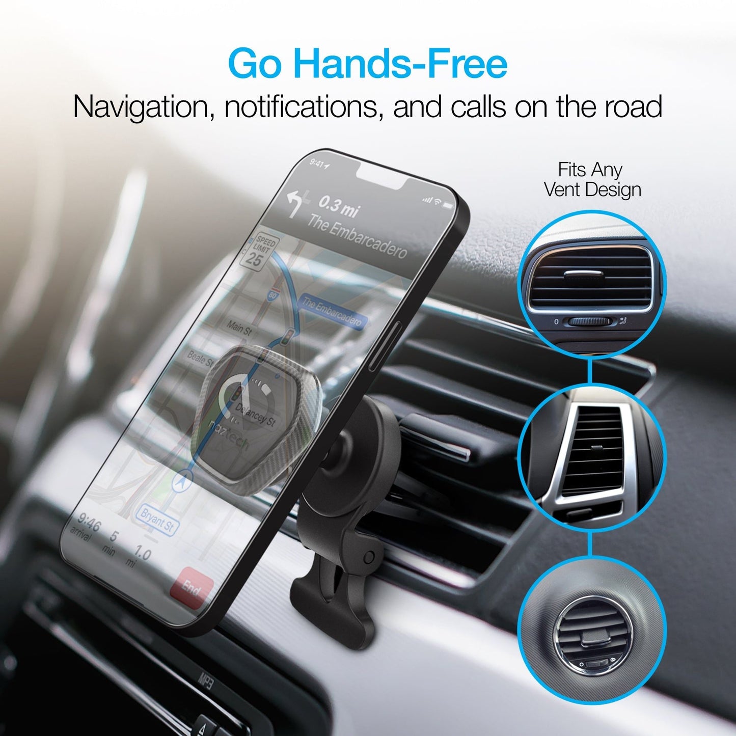 Naztech MagBuddy Elite Vent Mount - Renee Lane Company