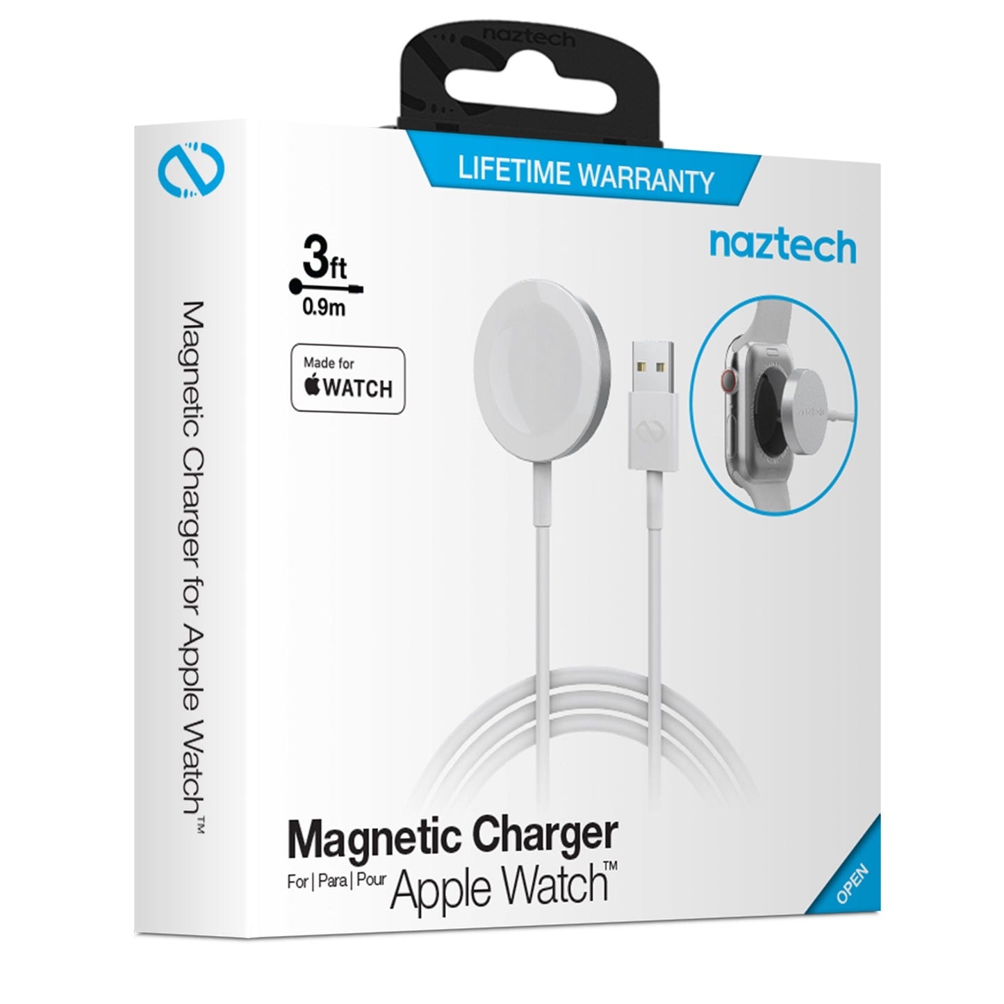 Naztech Magnetic Charging Cable for Apple Watch 3ft - Renee Lane Company
