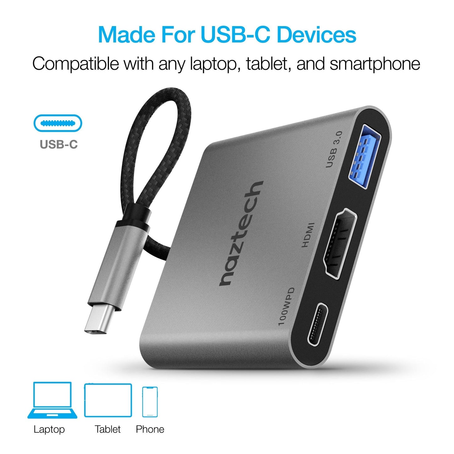 Naztech MaxDrive 3 Universal USB-C Hub - Renee Lane Company