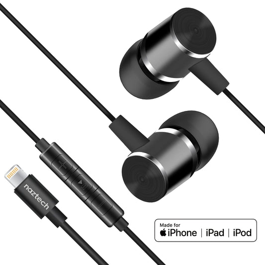 Naztech Platinum High Fidelity Lightning Earbuds - Renee Lane Company
