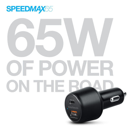 Naztech SpeedMax65 PD65W + QC3 Car Charger - Renee Lane Company